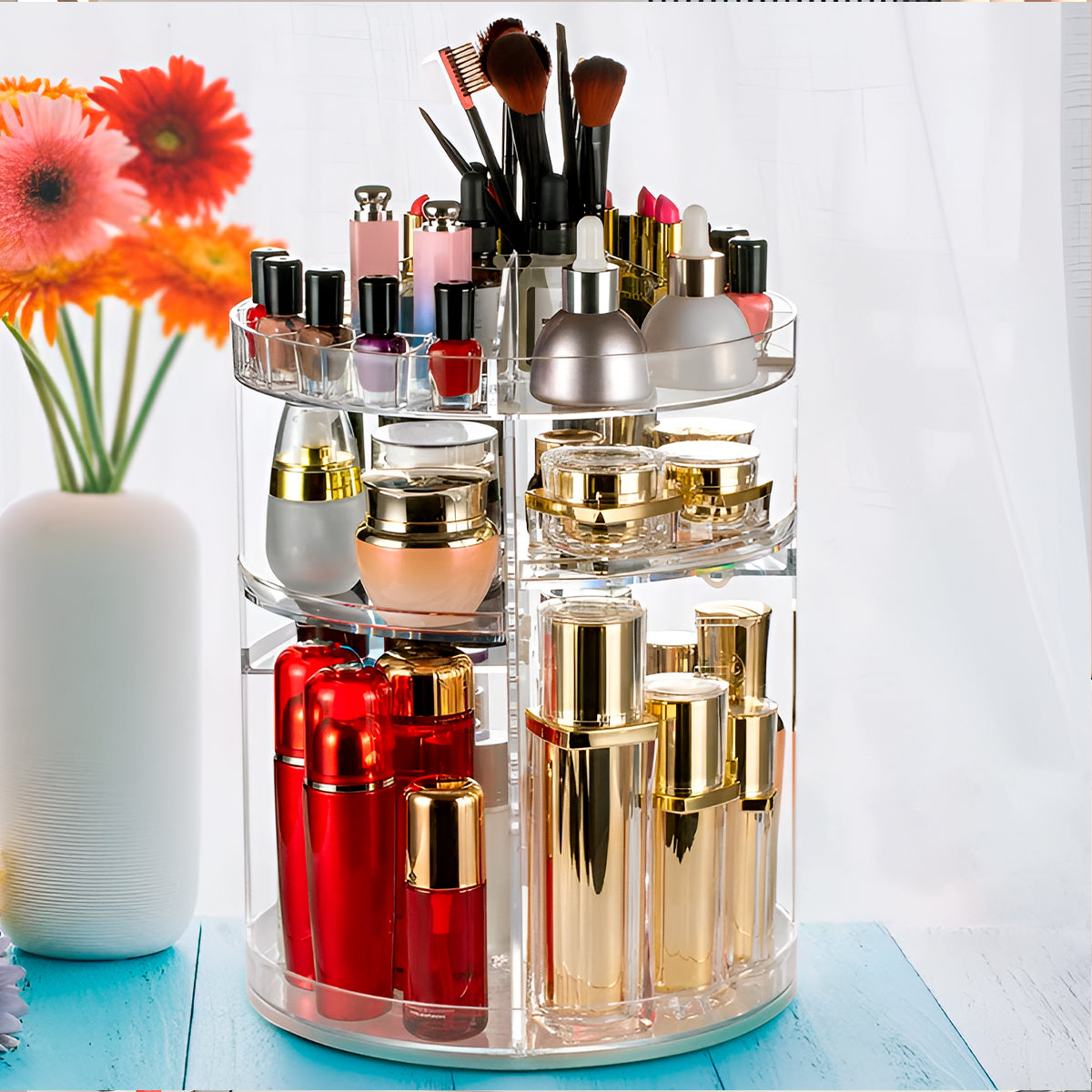 Organizador cosmético 360° premium