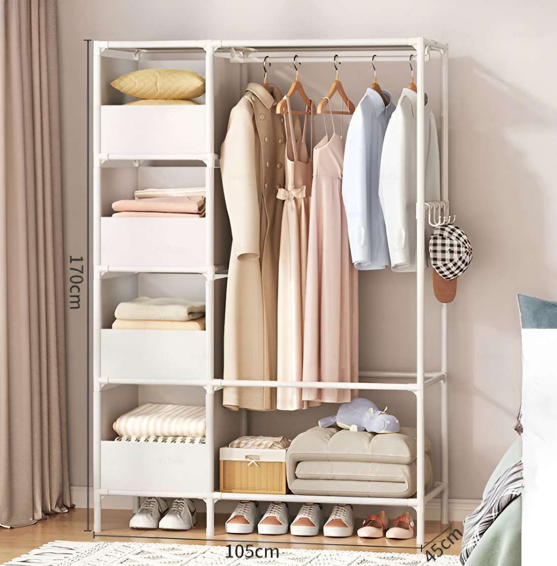 Perchero Colgador Organizador Estante Ropa