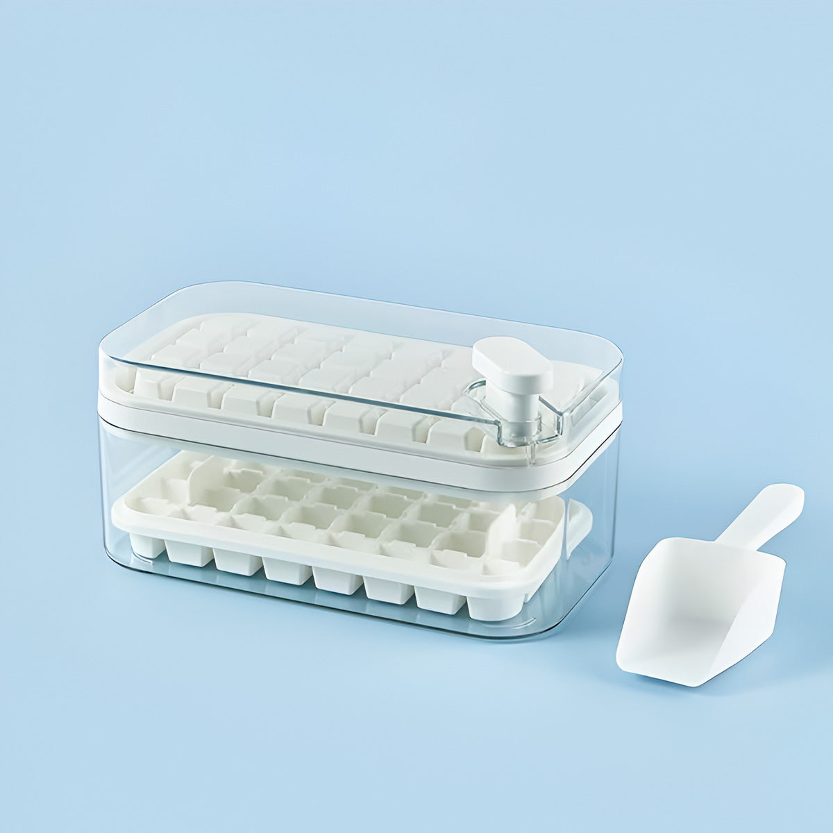 Bandeja para cubitos de hielo con tapa